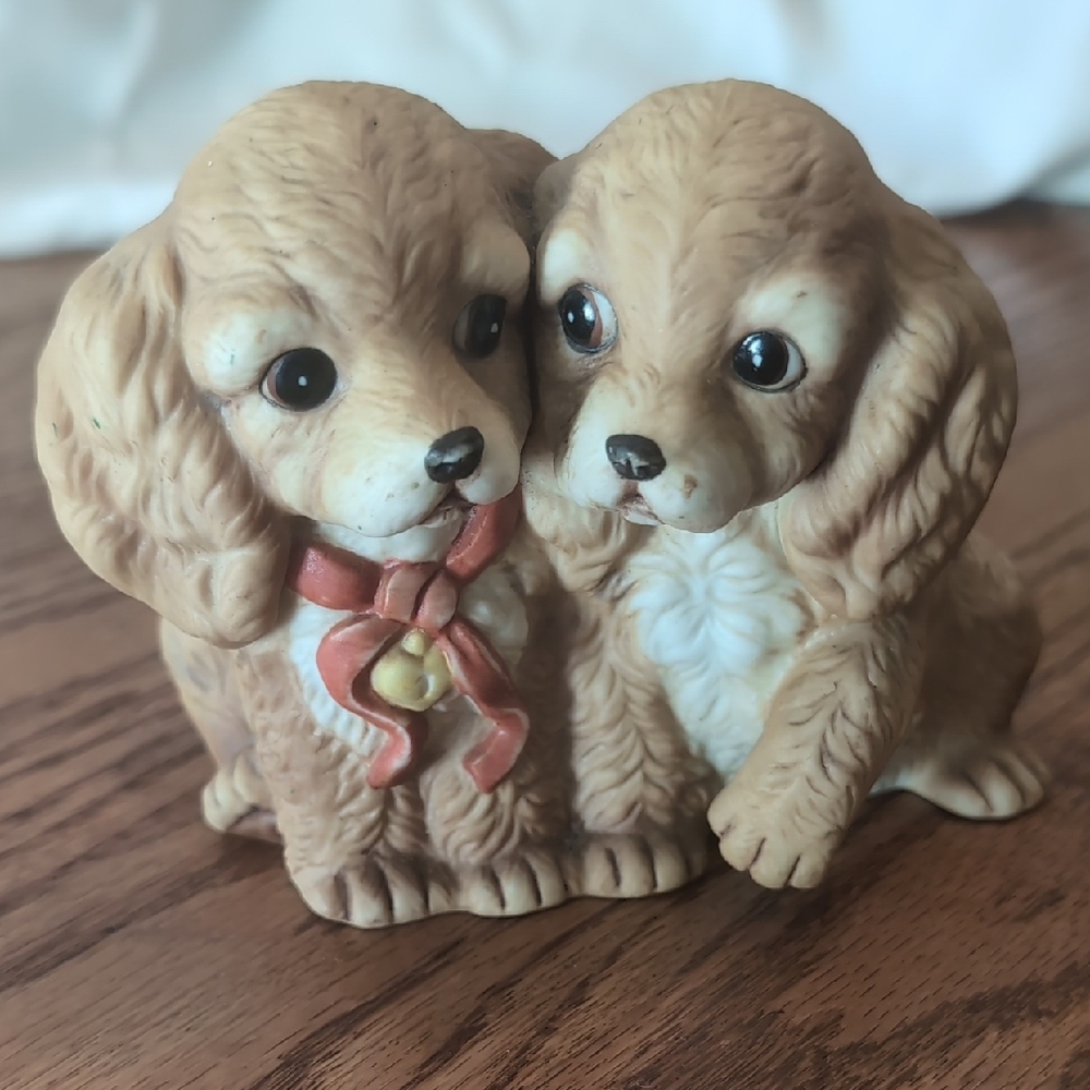 Homco Masterpiece Porcelain Puppy Figurine